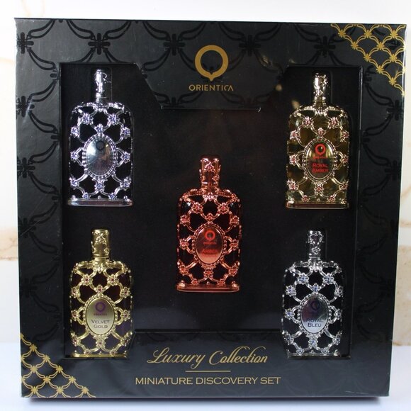 Orientica Luxury Collection Miniature Discovery Gift Set 5x7ml EDP Unisex Scents - Picture 3 of 4